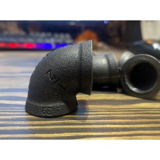 90° elbow with internal thread, galvanized cast iron, diameter 15